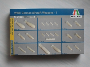 ITALERI 1/72 26101 WWII GERMAN AIRCRAFT WEAPONS -1